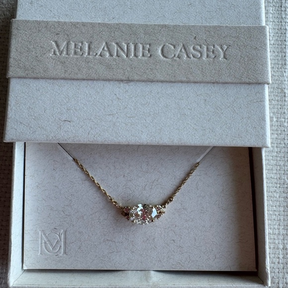 Melanie Casey Snowdrift Necklace with 1.5ct Lab Grown Diamond - Picture 2 of 2
